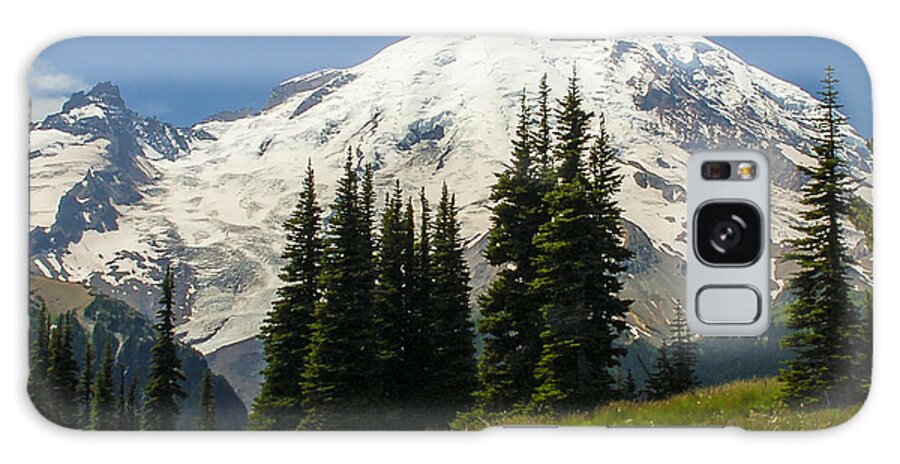  Galaxy Case featuring the photograph Mt. Rainier Alpine Meadow #1 by Chuck Flewelling