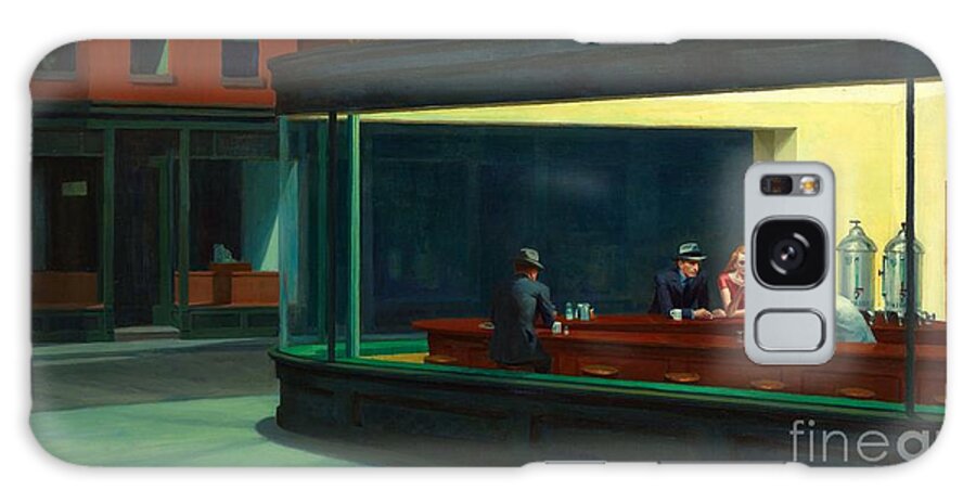 Uspd: Reproduction Galaxy Case featuring the painting Nighthawks #2 by Reproduction