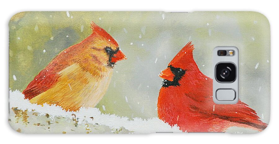 Northern Galaxy S8 Case featuring the photograph Northern Cardinals #2 by Harry Moulton