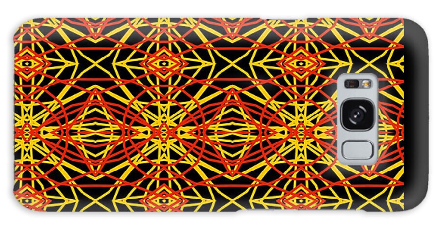 Pattern Galaxy Case featuring the digital art Pattern 54 by Kristalin Davis