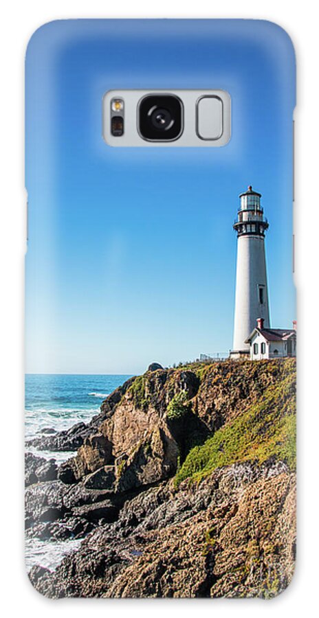 Coastline Galaxy Case featuring the photograph Pigeon Point Lighthouse on highway No. 1, California by Amanda Mohler