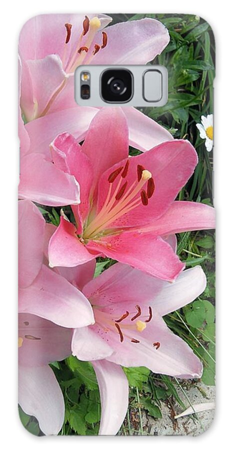 Pink Galaxy Case featuring the painting Pink Lady #1 by Vickie G Buccini