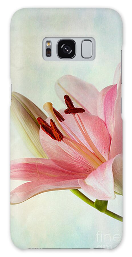 Lily Galaxy Case featuring the photograph Pink Lilies #1 by Nailia Schwarz