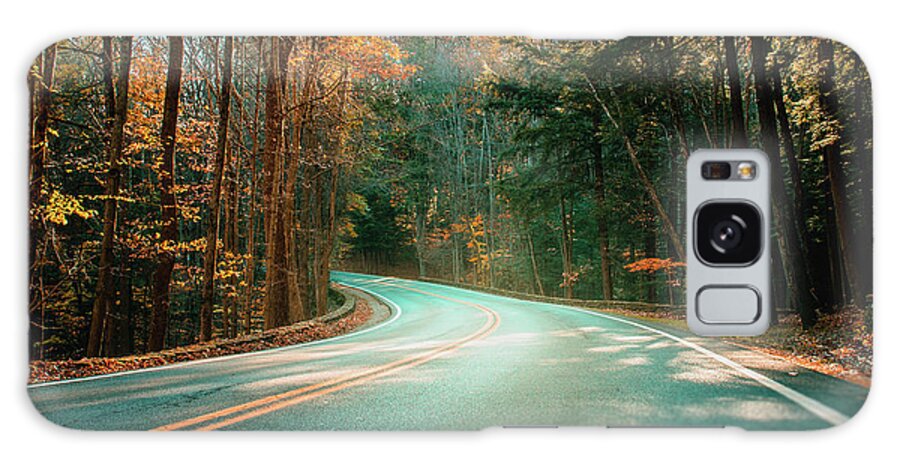 Letchworth Galaxy S8 Case featuring the photograph Road in Fall #1 by Dave Niedbala