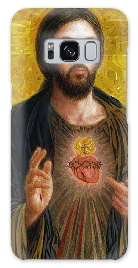 Christ Galaxy Case featuring the painting Sacred Heart of Jesus by Smith Catholic Art