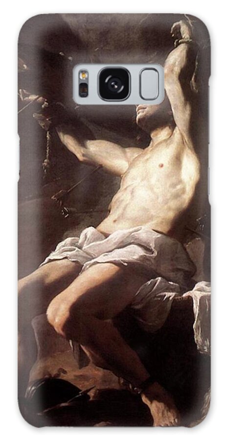 Saint Galaxy Case featuring the painting Saint Sebastian By Mattia Preti by Troy Caperton