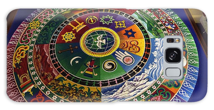 Sand Mandala Galaxy Case featuring the photograph Sand Mandala #1 by FineArtRoyal Joshua Mimbs