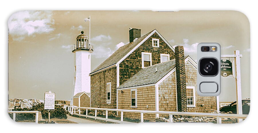 Architecture Galaxy Case featuring the photograph Scituate Lighthouse in Scituate, MA #1 by Peter Ciro