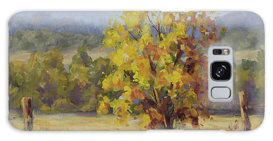 Fall Galaxy Case featuring the painting Shades of Autumn #1 by Karen Ilari