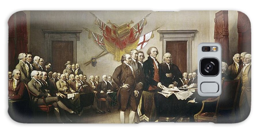 Signing Galaxy Case featuring the painting Signing the Declaration of Independence by John Trumbull