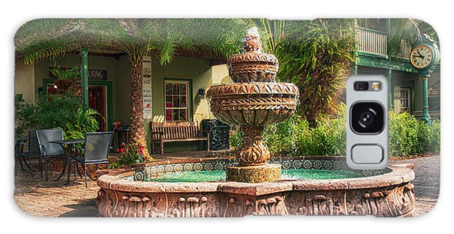 Fountain; Spanish; St. Augustine; Florida; St. George Street; Shops Galaxy S8 Case featuring the photograph Spanish Fountain #1 by Mick Burkey