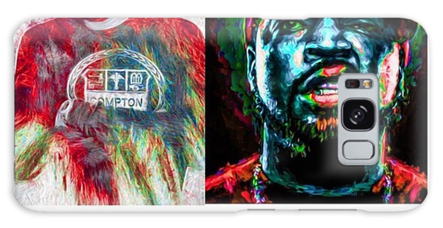 Interscope Galaxy Case featuring the photograph Straight Outta Canvas Dr Dre #drdre #1 by David Haskett II