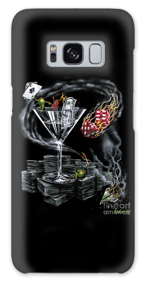 Match Galaxy Case featuring the painting Strike It Rich by Michael Godard