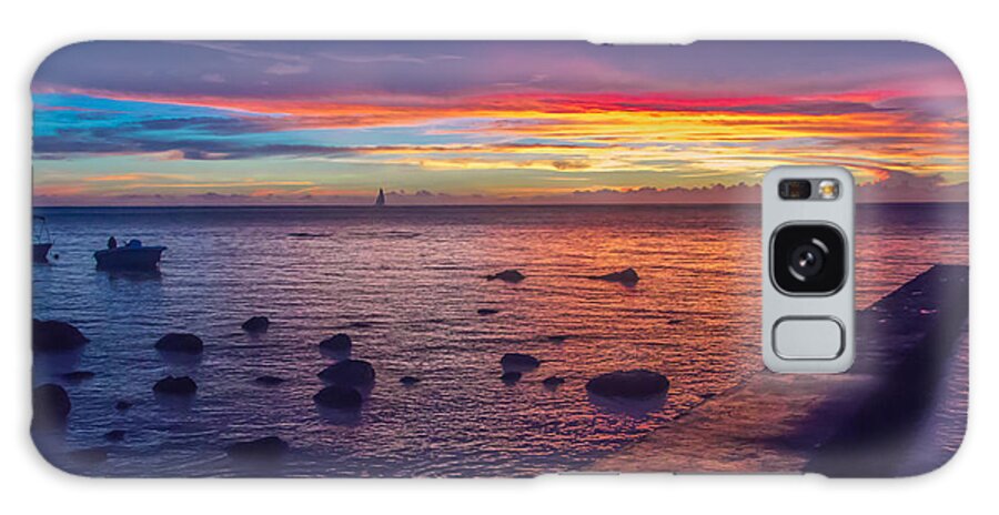 Sunset Galaxy Case featuring the photograph Sunset at Mauritius #1 by Amanda Mohler