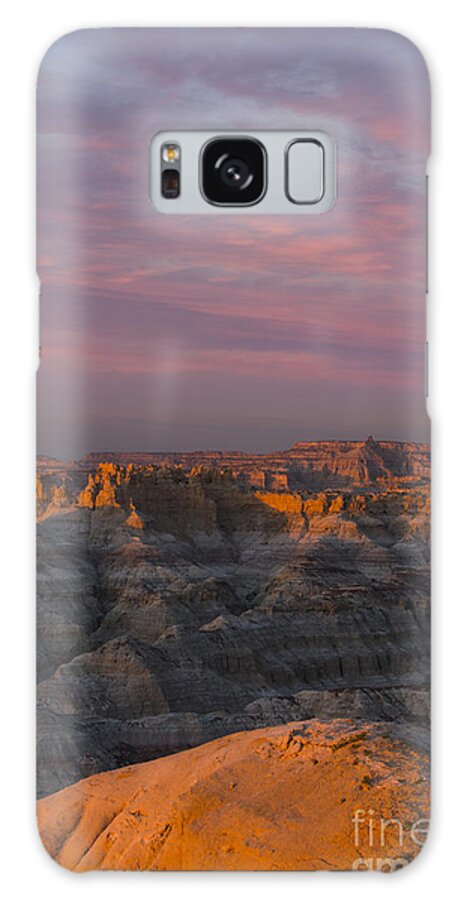 Angel Peak Galaxy Case featuring the photograph Sunset over Angel Peak #1 by Keith Kapple
