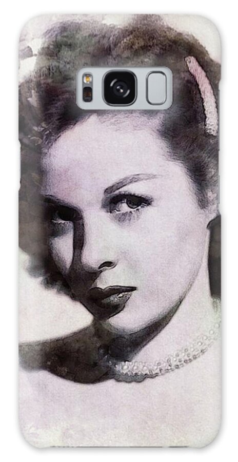 Susan Galaxy Case featuring the digital art Susan Hayward, Vintage Actress #1 by Esoterica Art Agency