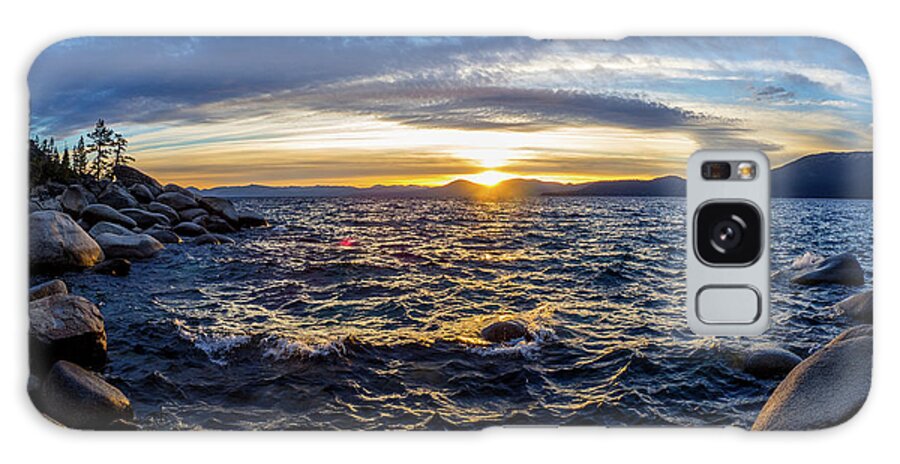 Lake Galaxy Case featuring the photograph Tahoe sunset #1 by Martin Gollery