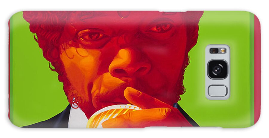 Pulp Fiction Galaxy Case featuring the painting Tasty Beverage by Ellen Patton