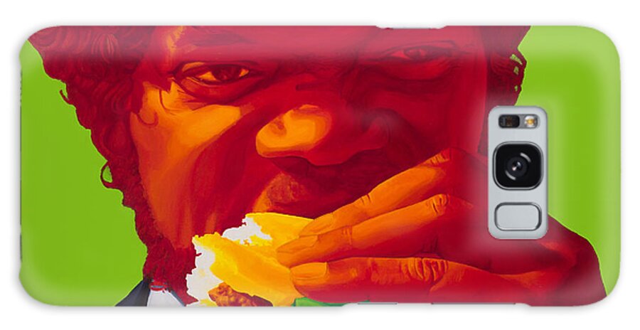 Pulp Fiction Galaxy Case featuring the painting Tasty Burger by Ellen Patton
