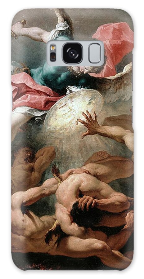 Sebastiano Ricci Galaxy Case featuring the painting The Fall Of The Rebel Angels by Troy Caperton