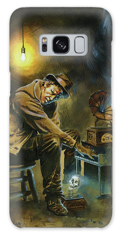 Tom Waits Galaxy Case featuring the painting Tom Waits by Ken Meyer jr