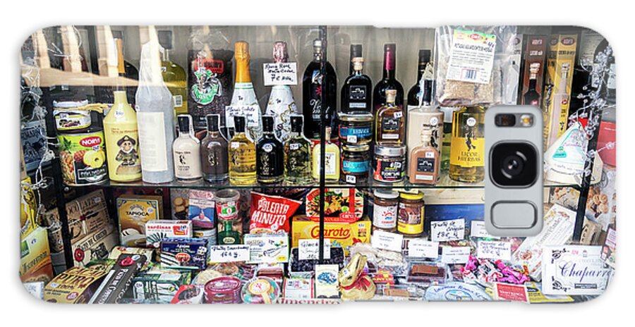 Canned Galaxy Case featuring the photograph Traditional Spanish Deli Food Shop Display In Santiago De Compos #1 by JM Travel Photography