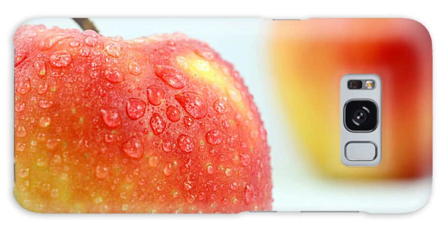 Apple Galaxy Case featuring the photograph Two red gala apples #1 by Paul Ge