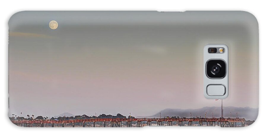 Ventura Galaxy Case featuring the photograph Ventura Pier Moonrise #1 by Joe Palermo