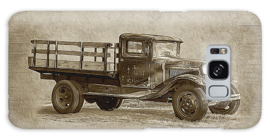 Truck Galaxy Case featuring the photograph Vintage Truck by Cathy Kovarik