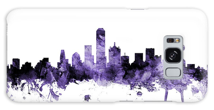 Dallas Galaxy Case featuring the digital art Dallas Texas Skyline #11 by Michael Tompsett