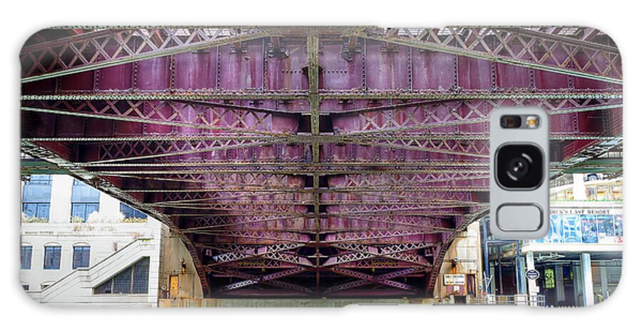 Chicago Galaxy Case featuring the photograph 1136 Under the Dearborn Street Bridge by Steve Sturgill