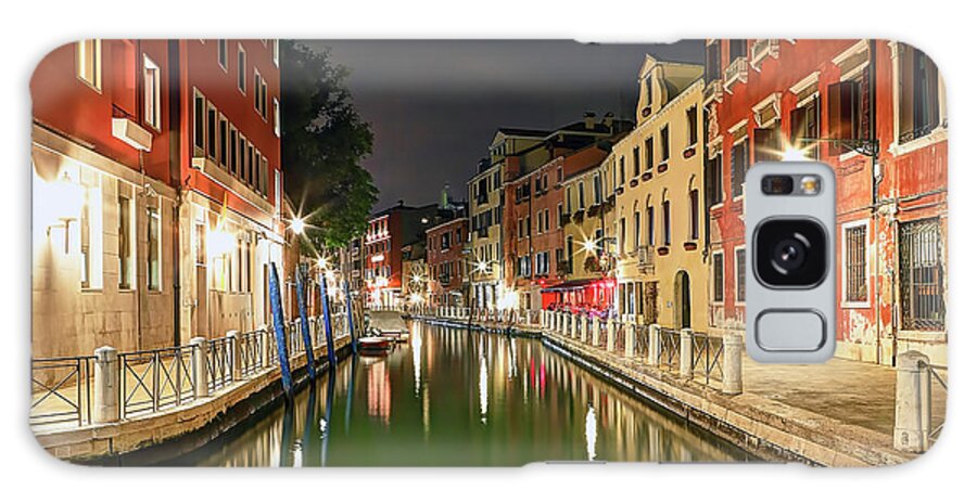 Venice Galaxy Case featuring the photograph 1292 Venice Nights by Steve Sturgill