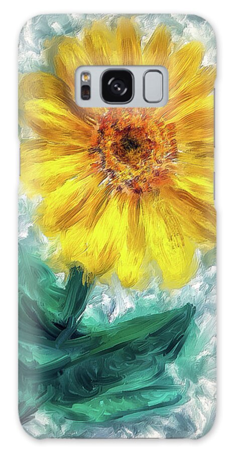  Galaxy Case featuring the digital art Balsam Root Blossom by Bill Johnson