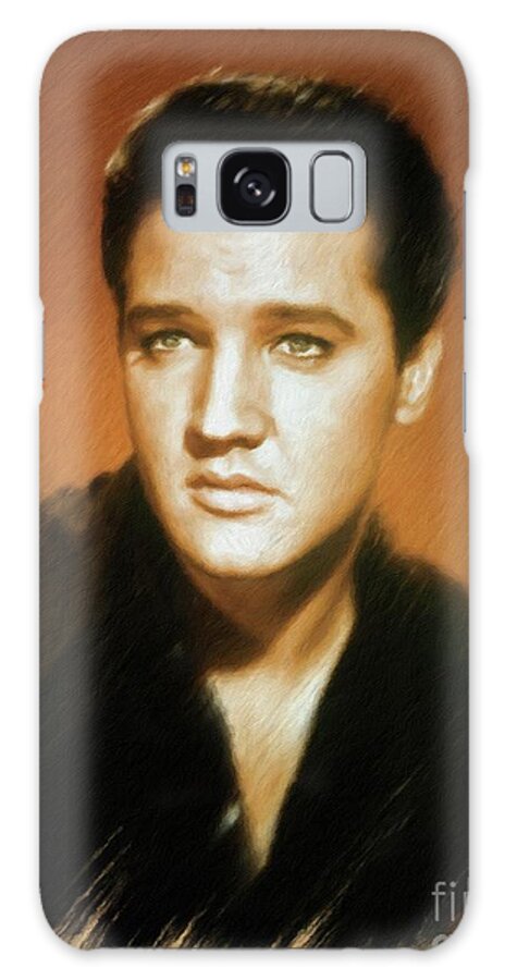 Cinema Galaxy Case featuring the painting Elvis Presley, Rock and Roll Legend #14 by Esoterica Art Agency