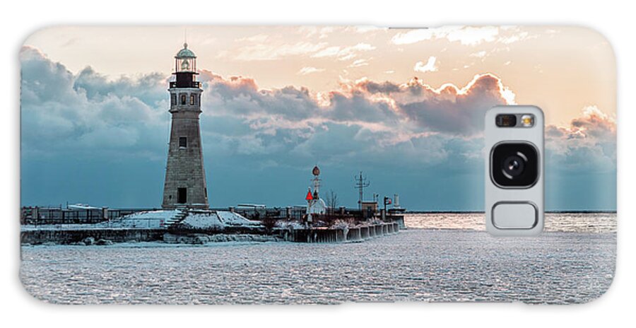 Ice Galaxy Case featuring the photograph 1833 Buffalo Lighthouse by Dave Niedbala