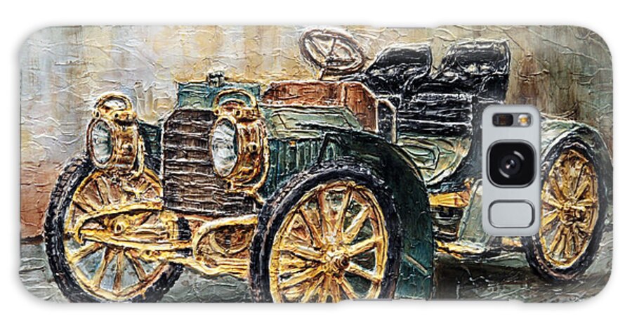 Automobiles Galaxy Case featuring the painting 1901 Mercedes Benz by Joey Agbayani