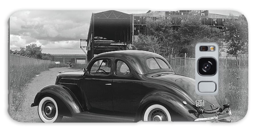 Black And White Galaxy Case featuring the photograph 1937 Ford, Kingsford, Michigan Plant by Ron Long
