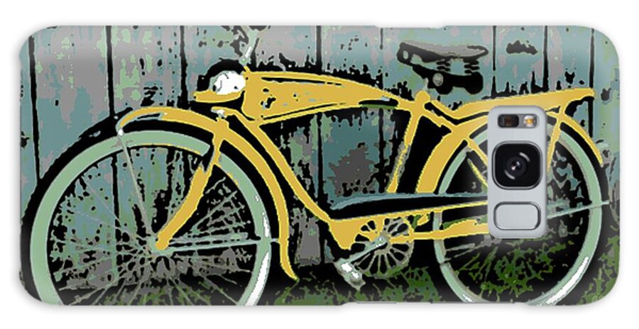1949 Galaxy Case featuring the photograph 1949 Shelby Donald Duck Bike by George Pedro