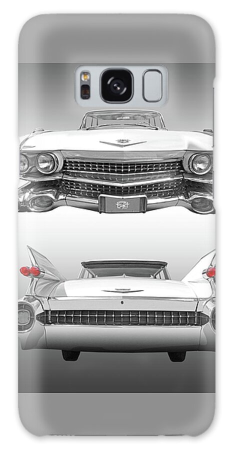 Cadillac Galaxy Case featuring the photograph 1959 Cadillac Front and Rear Vertical by Gill Billington