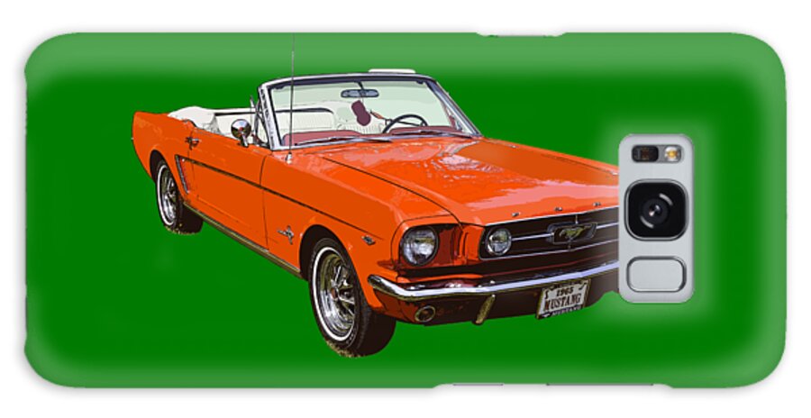 Mustang Galaxy S8 Case featuring the photograph 1965 Red Convertible Ford Mustang - Classic Car by Keith Webber Jr