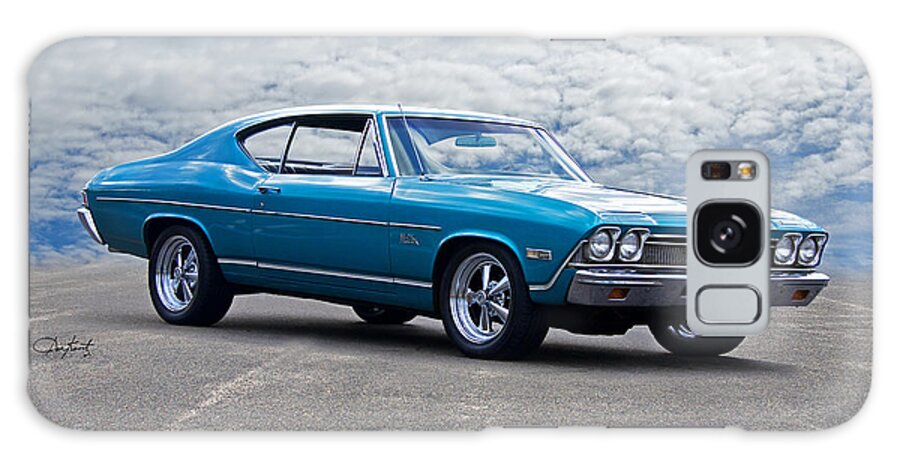 Automobile Galaxy Case featuring the photograph 1969 Chevelle Malibu 307 by Dave Koontz