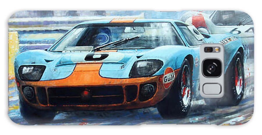 Paintings Galaxy Case featuring the painting 1969 Le Mans 24 Ford GT 40 Ickx Oliver Winner by Yuriy Shevchuk