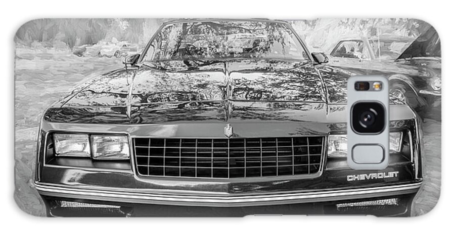 1987 Chevrolet Monte Carlo Ss Coupe Galaxy Case featuring the photograph 1987 Chevrolet Monte Carlo SS Coupe BW c122 by Rich Franco