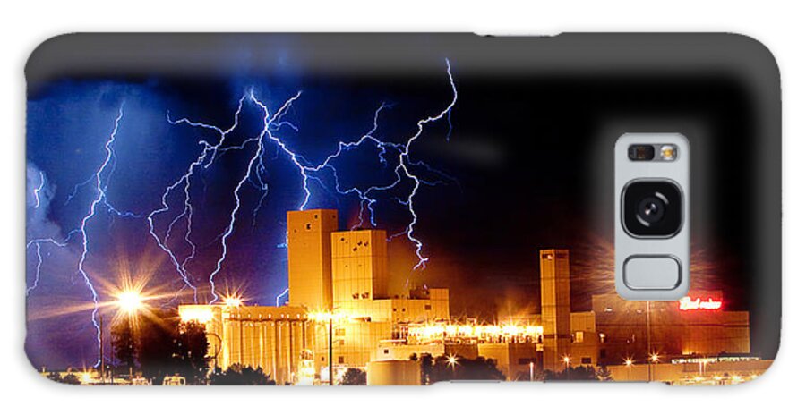 40d Galaxy Case featuring the photograph Budweiser Lightning Thunderstorm Moving Out Crop #2 by James BO Insogna