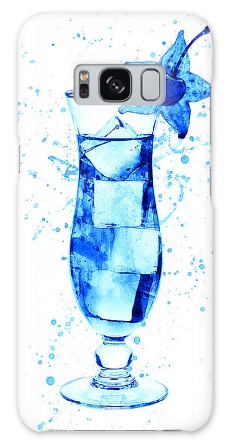 Cocktail Galaxy Case featuring the digital art Cocktail Drinks Glass Watercolor #2 by Michael Tompsett