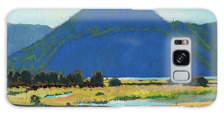 Derr Galaxy Case featuring the painting Derr Mountain #2 by Robert Bissett