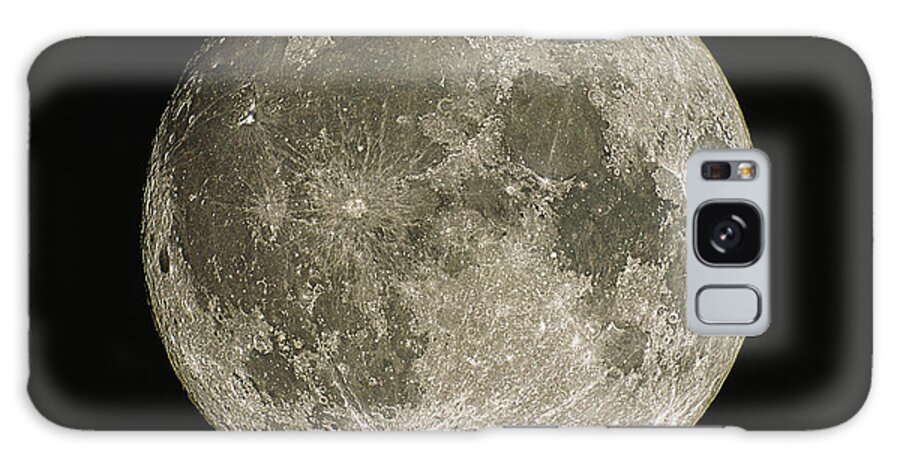 Moon Galaxy Case featuring the photograph Full Moon #2 by Eckhard Slawik