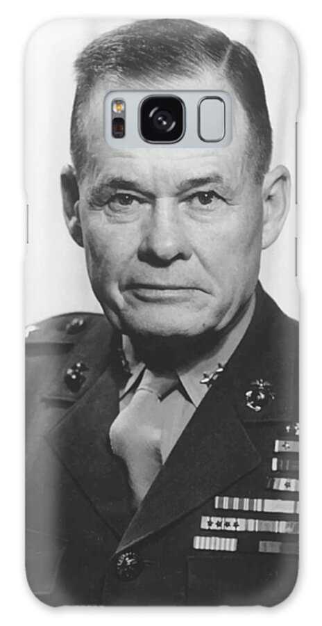 Chesty Puller Galaxy Case featuring the painting General Lewis Chesty Puller #2 by War Is Hell Store