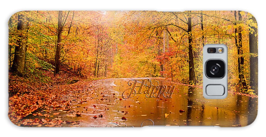 Happy Thanksgiving Greeting Card. Autumn Galaxy Case featuring the photograph Happy Thanksgiving #2 by Mary Timman