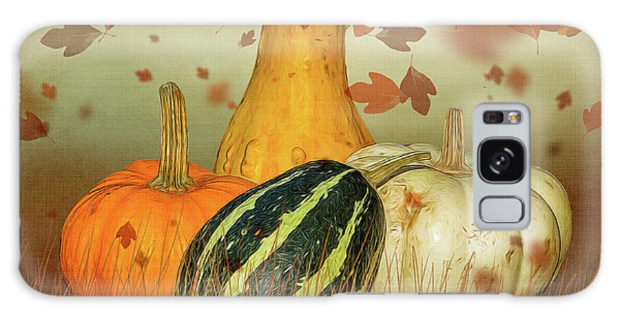 Pumpkins Galaxy Case featuring the photograph Harvest Time by Cathy Kovarik